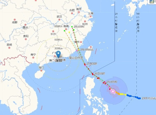 今日台风路径最新消息（实时台风路径地图）