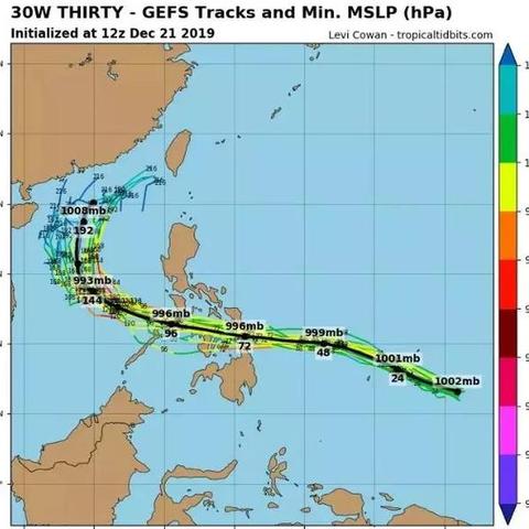 台风最新实时路径图（实时台风路径）
